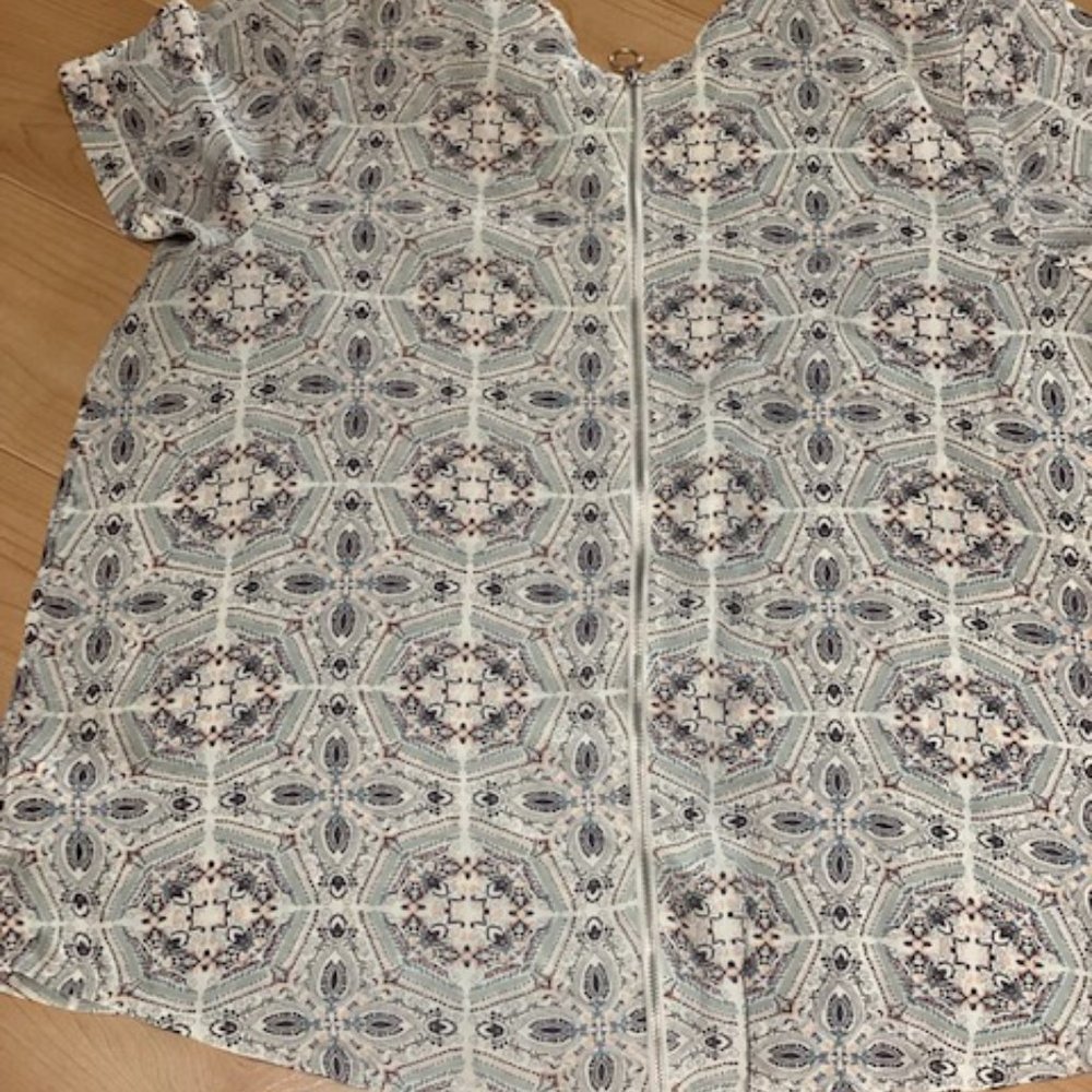 Maurices Delton Medallion Zipper Back Blouse